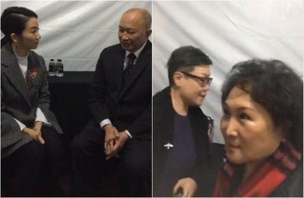 吴宇森爱妻与陶晶莹打招呼 被对方一句话“吓”退
